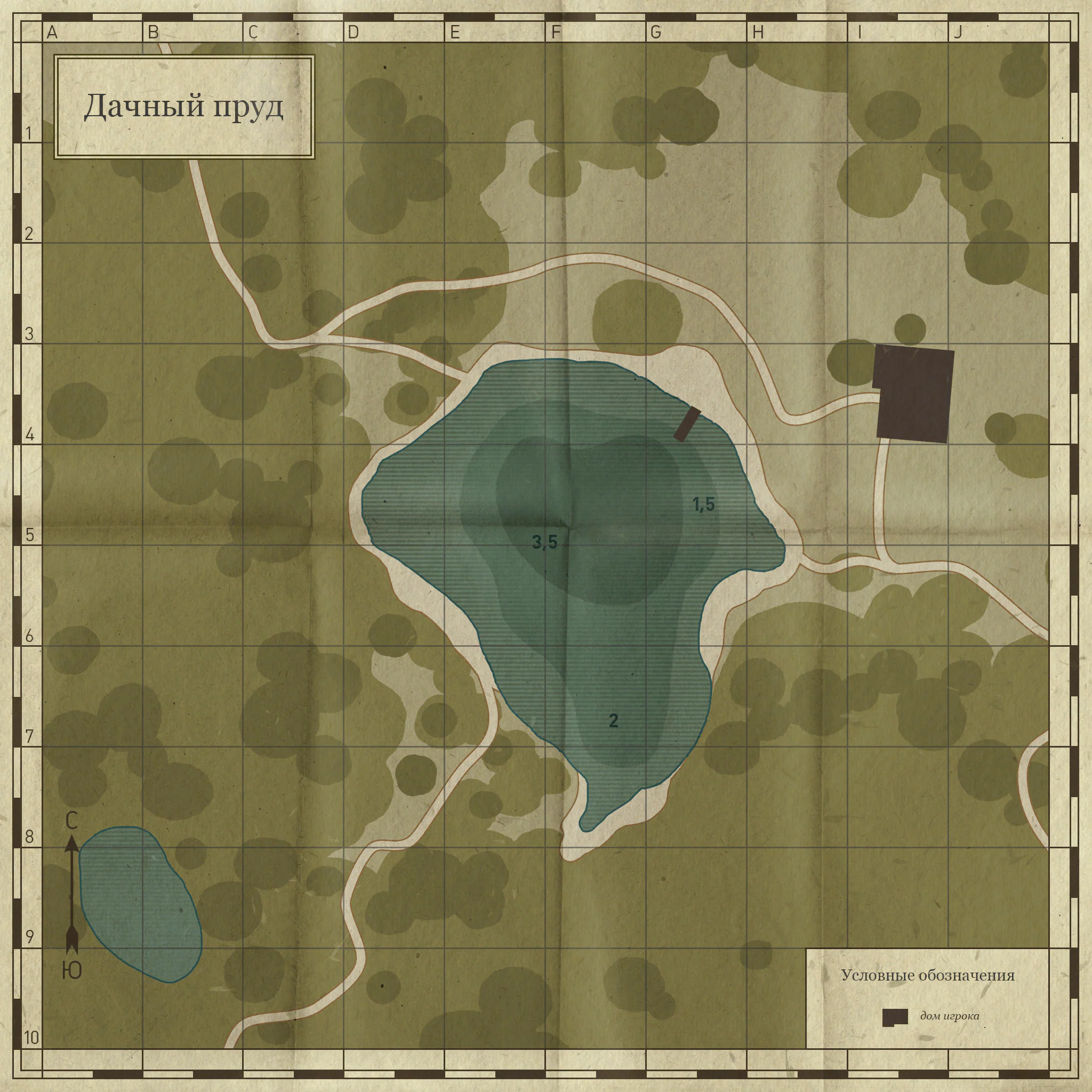 The Cottage Pond map